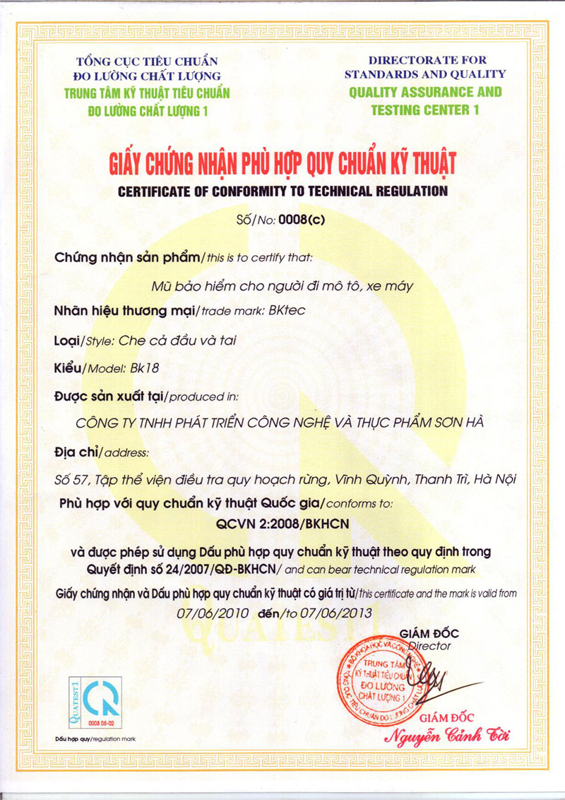 giấy chứng nhận